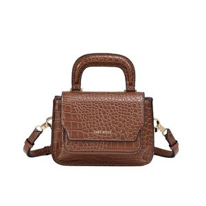 SANS BEAST Reader Satchel Crossbody Bag in Mahogany